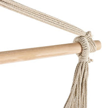 casa.pro] Amaca con Supporto 205 x 110 x 110 cm Poltrona Sospesa con Telaio Metallo Tessuto Nero Multicolore