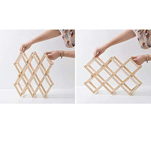 HYY-YY Famiglia European Wine Rack Pieghevole Supporto di legno del controsoffitto armadietto del vino bagagli stand cantina-Free Standing - perfetto for la barra, Cantina, Scantinato, Gabinetto, disp