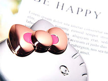 weichuang Trucco specchio luce Piccolo mini formato Kitty Specchio In Metallo Con Sacchetto di Pelle Portatile Trucco Specchio Portatile Vanity Mini Specchio Trucco specchio