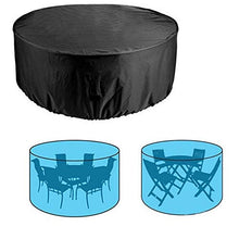 applemi Rotonda Copertura Tavolo da Giardino, Copertura per Tavolo da Terrazza Copertura Tavolo da Giardino Impermeabile Resistente al Vento E Antivento Oxford in Tessuto con Custodia-D230 * H110Cm