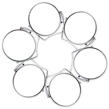 DFYYQ Trucco Specchio Rotondo Supporto da Tavolo Semplice ed Elegante Dressing Specchio in Acciaio Inox Holder estetica Bagno Specchio da Trucco