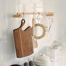 anaan Line Disegno Appendiabiti da Parete attaccapanni a Muro in Legno Portasciugamani Resistente Lunghezza Montaggio a Parete scandinavo moderno (faggio, 60 cm)