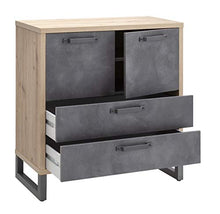 Composad CASSETTIERA LAFABRICA Rovere Artisan e TADAO, (LxAxP): 92,20x97,70x45,00 cm, Adatto a living, ingresso o ufficio