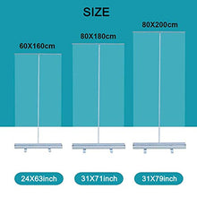 Schermo Arrotolabile Scudo Starnuto/Banner Roll Up Trasparente Portatile, per Distanze Sociali, 60x160 cm / 80x180 cm / 80x200 cm