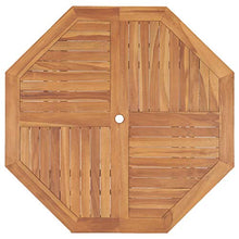 E E-NICES Tavolo da Giardino 120x120x75 cm in Legno Massello di Teak