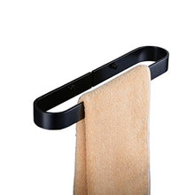 Beelee Porta asciugamani bagno da parete, 32.5cm/12.8" Appendi Asciugamani, Nero Opaco, BA9299B-30