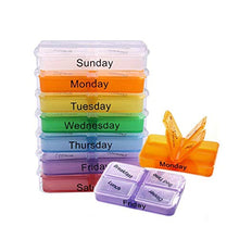 7 Giorni Settimanale Dispenser Am Pm Scatola Della Pillola Di Immagazzinaggio Colorato Design Medicina 1 Set