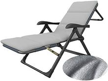 PAKUES-QO Lettini Prendisole reclinabili per Giardino reclinabili a gravità Zero con poggiatesta Imbottiti, Grigio (Colore: Bianco)