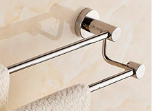 Towel Rack Bagno in Acciaio Inox 304, portasciugamani Traforato Porta salviette Doppio palo, Dimensioni: 30cm