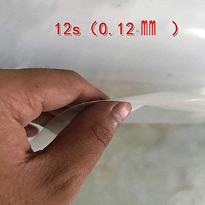 Trasparente incatramata con bordo risvoltato, resistente, trasparente, resistente agli agenti atmosferici Tela cerata, tettoie e Teloni, pieghevole, delle piante Tetto, Protezione Pioggia,2*2m