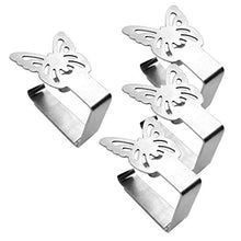Tubayia 8 clip per tovaglia, in acciaio inox, per casa, feste, picnic, ristorante (B)