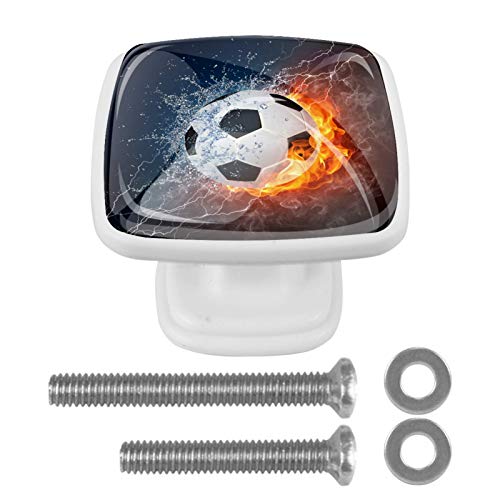 Set di 4 maniglie rotonde per armadio da cucina, credenza, cassettiera, cassettiera, con viti, per cucina, comò, armadietto, bagno, armadio e calcetto