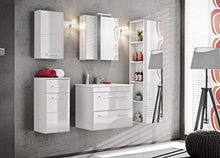 BIM Furniture Twist White 810 - Armadietto da bagno con base sospesa