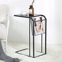 HXF- Arte del Ferro Tavolo, Camera da Letto Comodino Divano Lato Creativo Tabella di tè Tabella Multifunzione Soggiorno Oro Tabella di tè Negoziare Tabella Durevole (Color : Black)
