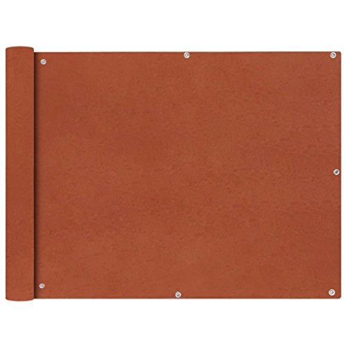 Xingshuoonline Tessuto Oxford Privacy Pellicola Pellicola Protettiva Terracotta Balcone Privacy Screen The Shield può Essere Facilmente attaccato al Balcone