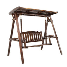 DGHJK Sedia da Giardino in Legno Altalena con Supporto Sedia da Esterno per Esterni Mobili da Esterno Sedia a Dondolo da Esterno Panca Adatta per Patio, Giardino, Bordo Piscina, Balcone