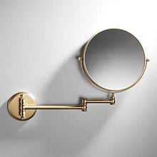 Bathroom mirror Specchio Bagno Nordico in Ottone Lente d'Ingrandimento Dorata Specchio da Parete Specchio per Il Trucco di Bellezza