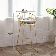 Sgabello da bar Comodo casa Sgabello Alto Cafe Sgabello Panca Sgabello Multi-Size Traspirante (Size : 95cm)