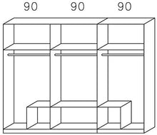 Armadio multiuso con mobili, con specchio, mensole e barre pensili, cassetti, adatto per le camere da letto,Wood