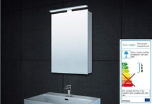 Lux-aqua MC4601-Armadietto da Bagno con Illuminazione a LED, Alluminio, Argento, 40 x 60 cm