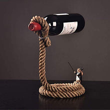 RJJBYY Wine Rack Una Semplice Corda Bagagli Creativo Mago Rack personalità Semplice Stile Europeo e Americano Crafts Home Decoration Multiuso Decorativo