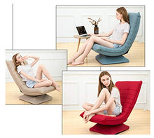 HongTeng Divani Piccolo sofà Girevole Comodo Casuale Salotto Pigro Camera da Letto Soggiorno Semplice Moderno Cuscino Spesso 65 × 82 cm (Color : Light Blue)