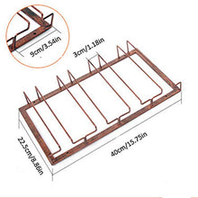 Vetro Occhiali Holder Vino Piede Appeso con 4 Row per la Cucina Bancone, 40 × 22,5 × 5,5 Centimetri,Bianca