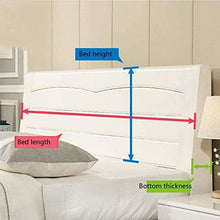 Komoso - Coprimaterasso elasticizzato per letto e testiera, in tessuto, imbottito, anti collisione, 180 cm