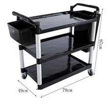 Jia He Carrello Carrello portautensili - Carrello portautensili da Collezione a più Piani in plastica per Hotel Carrello portautensili Portatile a Quattro Ruote