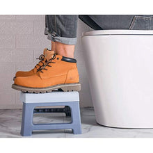 LZL Sgabello WC Sgabello da Toilette Pieghevole Step Steo Sgabello Squatty Potsy Pieghe per stoccaggio Facile Vasino Tozzo (Color : White, Dimensione : Conventional)