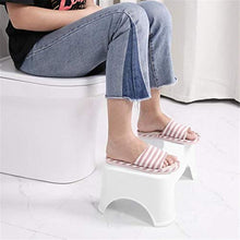 Sgabello WC per bambini e adulti, per la salute, poggiapiedi per WC, antiscivolo, contro stitichezza ed emorroidi, colore: bianco