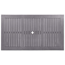 FAMIROSA Tavolo da Giardino Grigio Slavato 140x80x74 cm in Legno Acacia