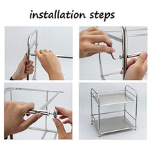 LYM &ripiano di stoccaggio Scaffale da Cucina Scaffale for Forno a microonde in Acciaio Inossidabile Forniture for Cucina unità di scaffalature ripiano Multifunzione Scaffale di Finitura