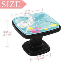 Stella marina sirena 4 PCS Pomelli per Porta, Pomolo per Mobile, Pomelli per Mobili con Viti, Maniglia per Armadietto, Pomelli per Porta, Pomelli per Cassetti per Porta, Armadio, Cassetto e Credenza