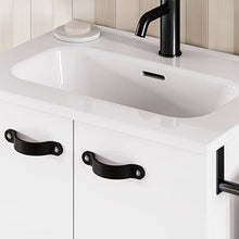 Amizuva Aneko Mobile Bagno, Legno, Bianco Lucido, 50 x 50 x 35