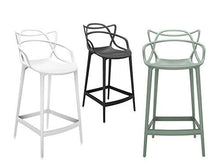 Kartell Masters Stool Sgabello, Tecnopolimero termoplastico Riciclato con Carica Minerale e Trattamento Soft-Touch, Arancione(Ruggine), H. 65