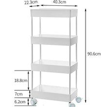 Luyshts Mensole Bagno Moderno a Quattro Piani in plastica Bianca + Bagno in Alluminio casa Bagno Rack/mensola