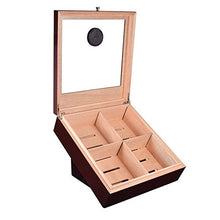 CLJ-LJ Creativo humidor Cedro Spagnolo Legno Vetro Trasparente Top Mostra armadi Scatola di immagazzinaggio