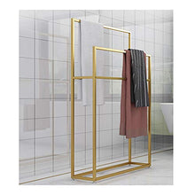 Portasciugamani da Terra,metallo Resistente alla ruggine,Porta Asciugamani da Bagno,Scala Portasciugamani,per Cucina e Bagno Hjypmjj/d'oro / 75x20x110cm
