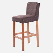 LXYPLM Sgabello Sedie Bar Barstools Contro Il Tempo Libero in Legno Bar Sedie Sedile, Kitchen Cafe Bar semplici Biancheria di Alta Sgabelli con Schienale Arredo Bar Cucina (Color : Brown)