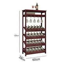 MoDi Wine Rack 5 Livello Free Standing di immagazzinaggio del Vino espositore mensole 24 Bottiglie capacità di Memoria Stare in Piedi Tavolo Wobble Gratis for Cucina Domestica (Color : C1)