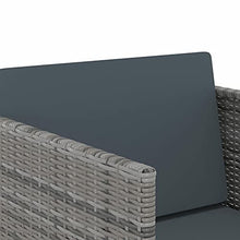 Tidyard Set 13 pz da Pranzo da Giardino in Polyrattan Grigio,Set Tavolo e Sedie da Giardino per Esterno in Polyrattan,Set Tavolo in Vetro e 8 Sedie con Braccioli e 4 Sgabelli da Giardino per Esterno
