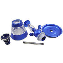 GSYH Acrilico Hookah Set, 36Cm Shisha Tubi Completi Fumatori Tubo di Acqua per Il Partito di Sala (Senza nicotina),Nero