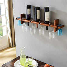 Elegante Scaffale per Vino Portabottiglie a Parete, Semplice Cornice Creativa in Legno per Soggiorno Appeso Portabottiglie a Parete per Uso Domestico, HJJ