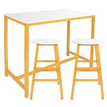 shelf Elegante Tavolo da Bar con 2 Sgabelli Set Mobili Semplici E Moderni per Cucina Sala Giochi Soggiorno Sala da Pranzo