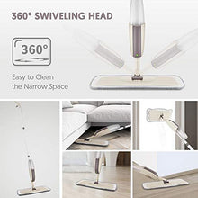 SSAYY Mop Mop per Pavimenti Spray con Cuscinetti in Microfibra Riutilizzabili Mop per Maniglie A 360 Gradi per Cucina di Casa Piastrelle in Ceramica in Legno Laminato Pulizia Pavimenti