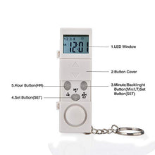 AMAZOM Portapillole con Allarme Elettronico Scatola per Pillole Portatile con 28 Scomparti Mensile in Bianco,Bianca