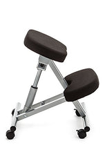 Tomasucci 1644 Berger - Sgabello ergonomico, Alzata a gas regolabile in altezza, Alluminio/Nero