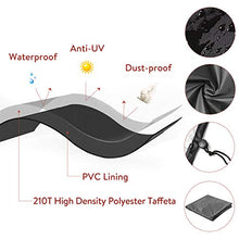 GEMITTO Copertura antipolvere per tavolo da biliardo da 2/,24/2,7 m, resistente ai raggi UV, resistente agli strappi, in tessuto di poliestere 287*155*82cm Nero