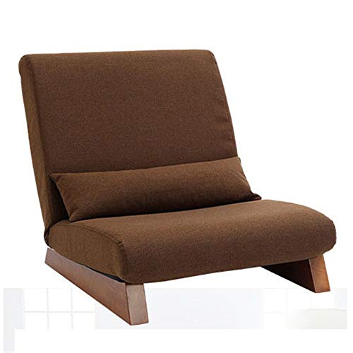 Chengzuoqing-Home Divano Pigro Poltrona Pieghevole Vintage reclinabile con Cuscino reclinabile Interno ed Esterno (Colore : Marrone, Dimensione : 70 * 68 * 73cm)